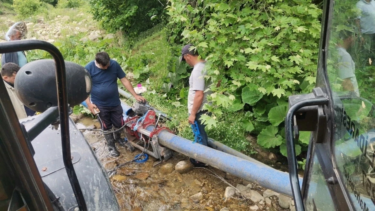 Düzce’de köylerde su arızalarına anında çözüm
