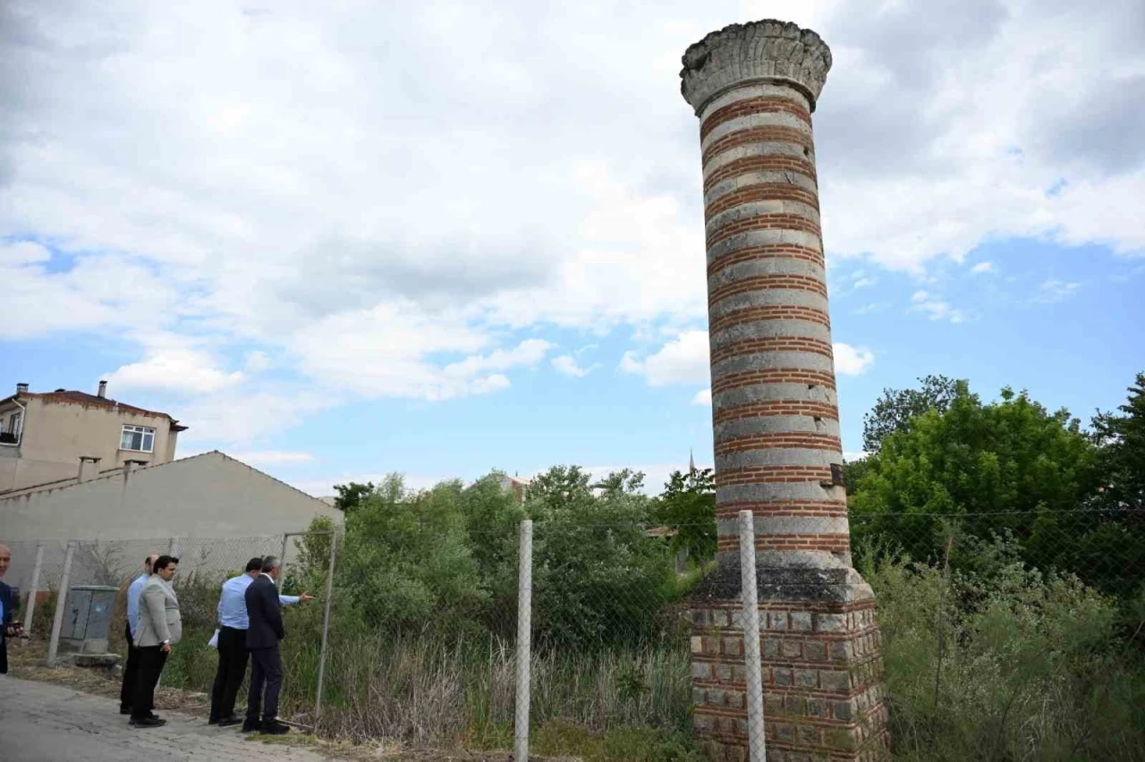 Edirne’de sadece yıkık minaresi kalan Zincirlikuyu Camii için ihya çalışmaları başladı
