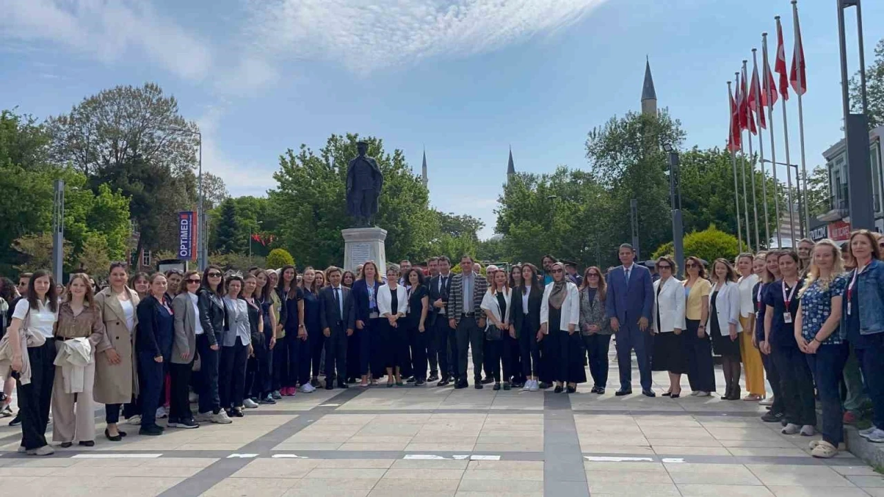 Edirne’de sağlık kahramanları unutulmadı

