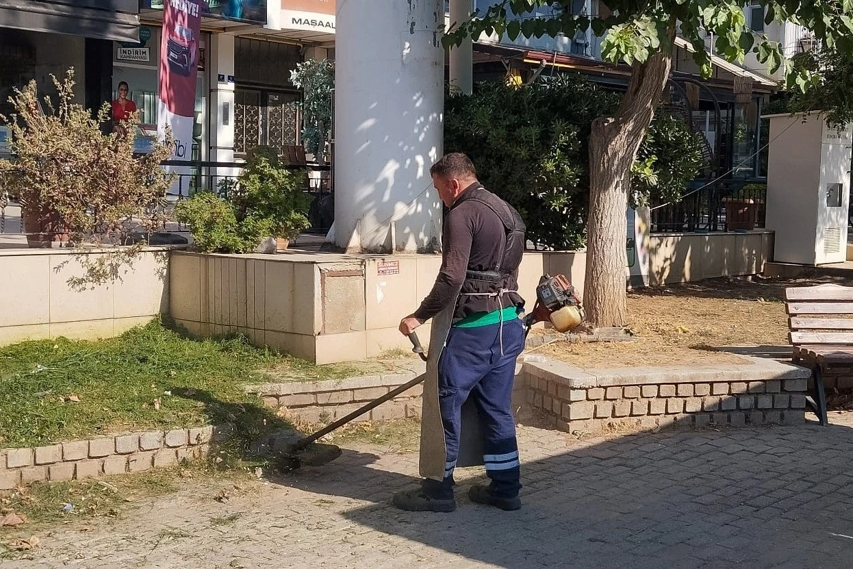 Efeler Belediyesi&rsquo;nden yeşil alanlarda &ccedil;alışma
