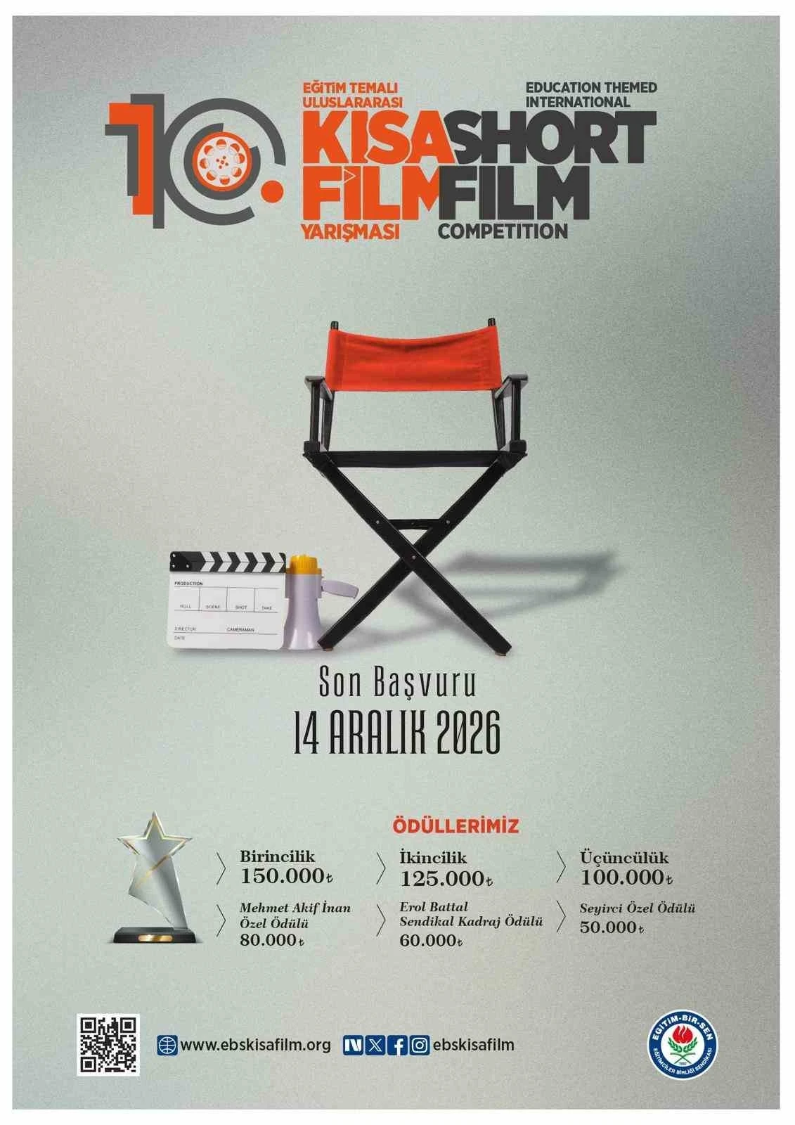 Eğitim Temalı 10. Uluslararası Kısa Film Yarışması&rsquo;nın başvuruları başladı
