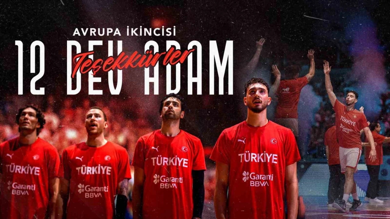 Emine Erdoğan, Avrupa ikincisi olan A Milli Erkek Basketbol Takımı’nı tebrik etti
