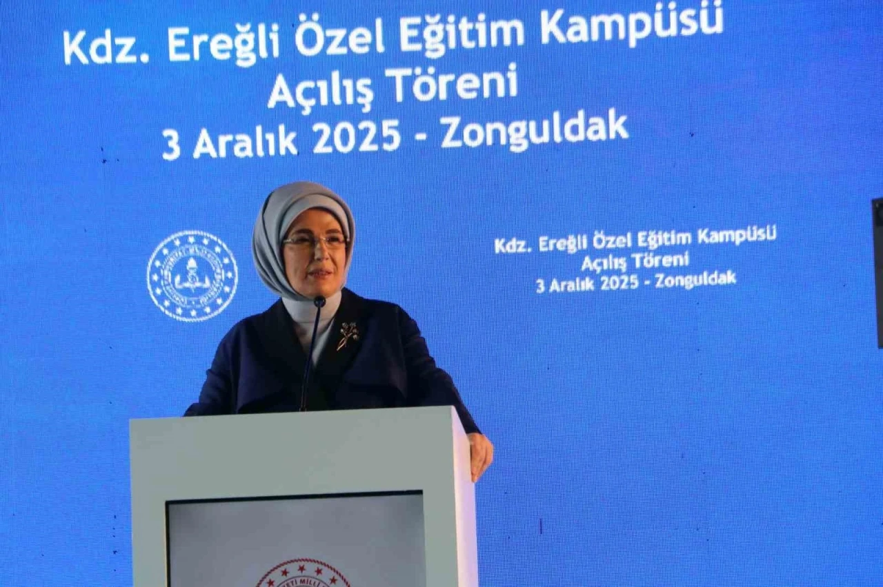 Emine Erdoğan, Karadeniz Ereğli’de özel eğitim kampüsünün açılışına katıldı
