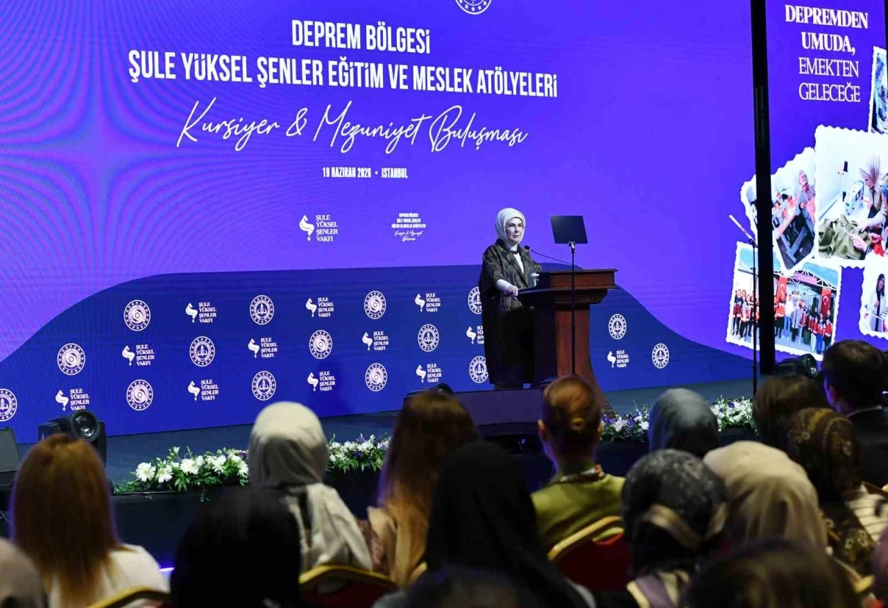 Emine Erdoğan: "Kadınların ekonomik hayata katılması, afet sonrası toparlanma d&ouml;neminde b&uuml;y&uuml;k &ouml;neme sahiptir"
