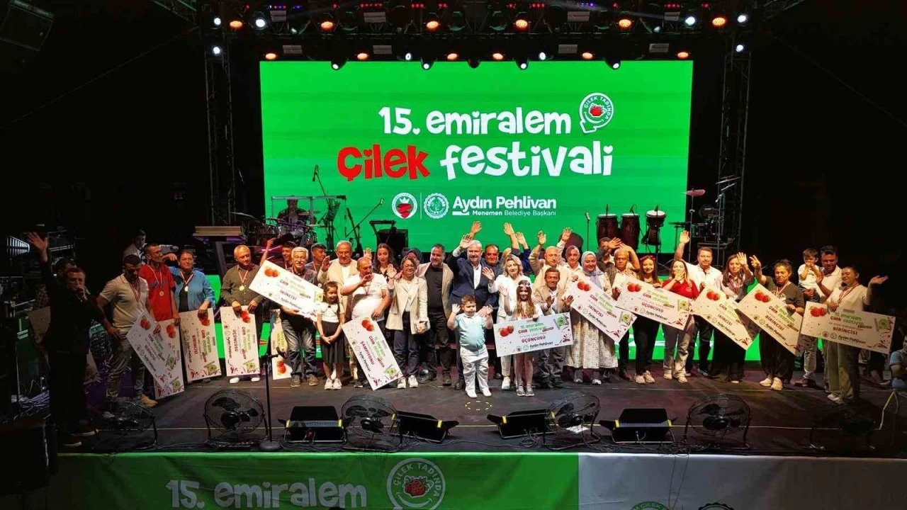 Emiralem Çilek Festivali rekor kırdı, katılım milyonu geçti
