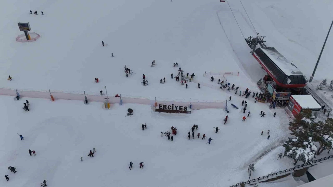 Erciyes&rsquo;e ziyaret&ccedil;i akını
