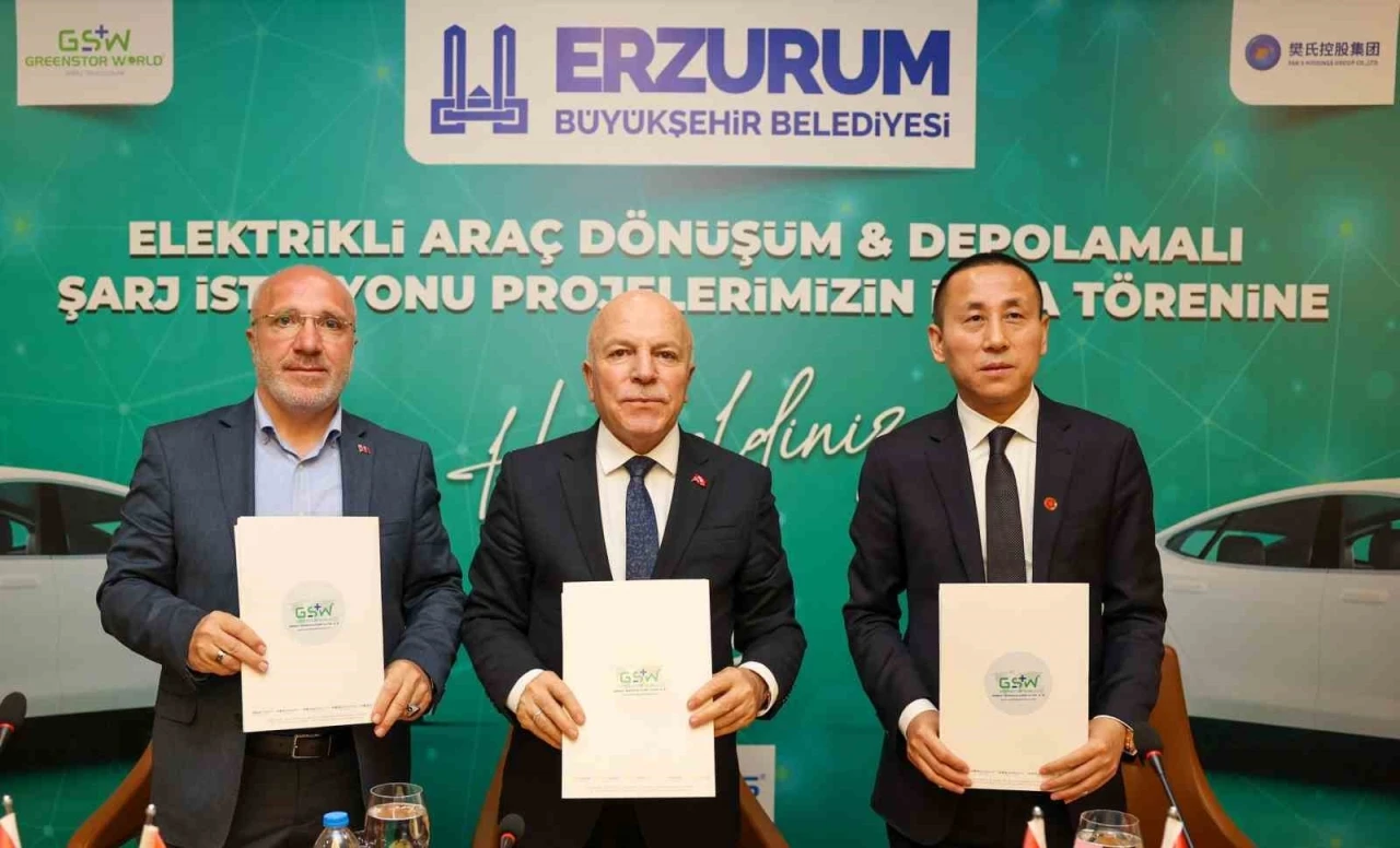 Erzurum’a dev yatırım: &quot;Elektrikli araç dönüşümü ve enerji depolamalı şarj istasyonları kurulacak&quot;

