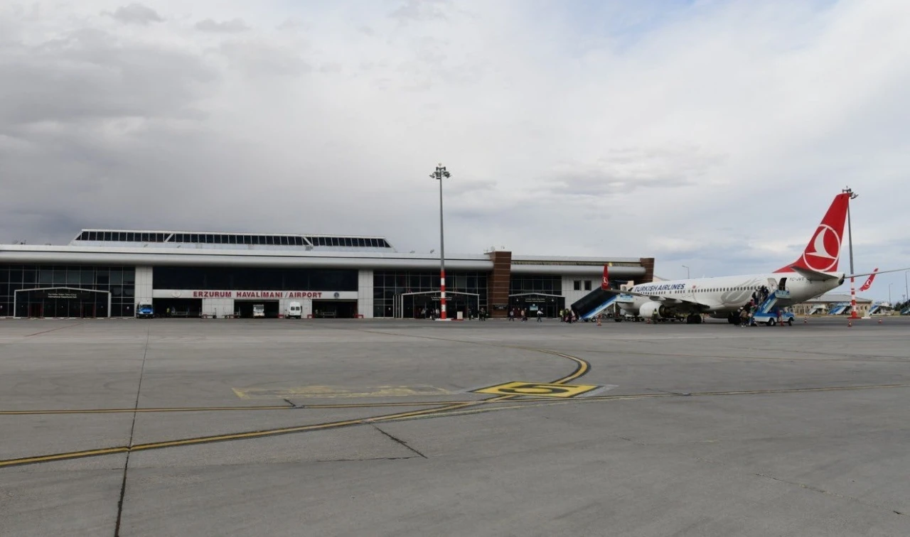 Erzurum’da bir ayda 694 uçuş gerçekleşti

