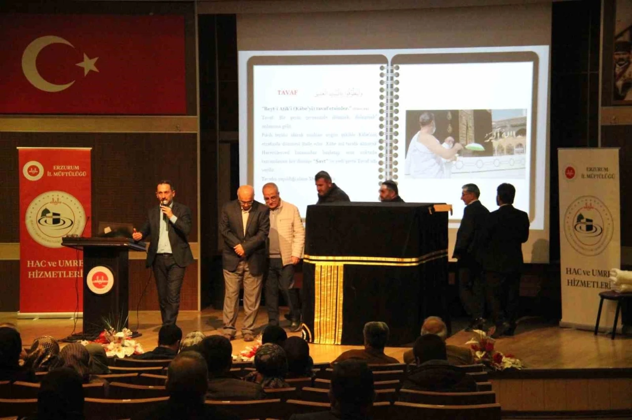 Erzurum&rsquo;da kutsal topraklara yolculuk &ouml;ncesi umre provası
