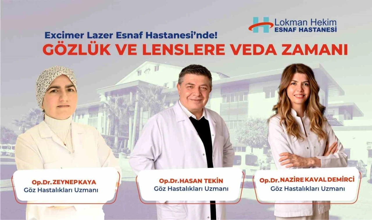 Esnaf Hastanesi’nde gözlük ve lenslere veda
