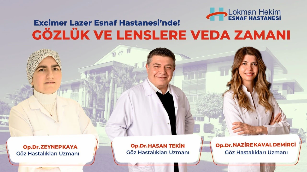 ESNAF HASTANESİN'DE GÖZLÜK VE LENSLERE VEDA