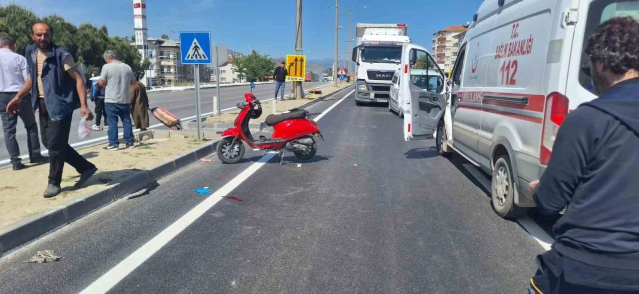 Feci kazada ağır yaralanan motosiklet sürücüsü öldü
