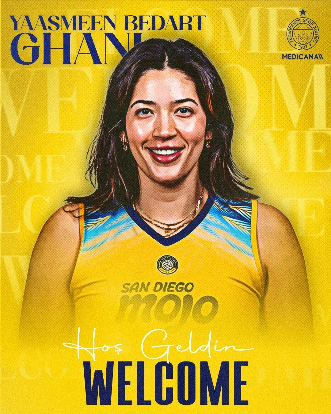 Fenerbahçe, Yaasmeen Bedart-Ghani’yi transfer etti
