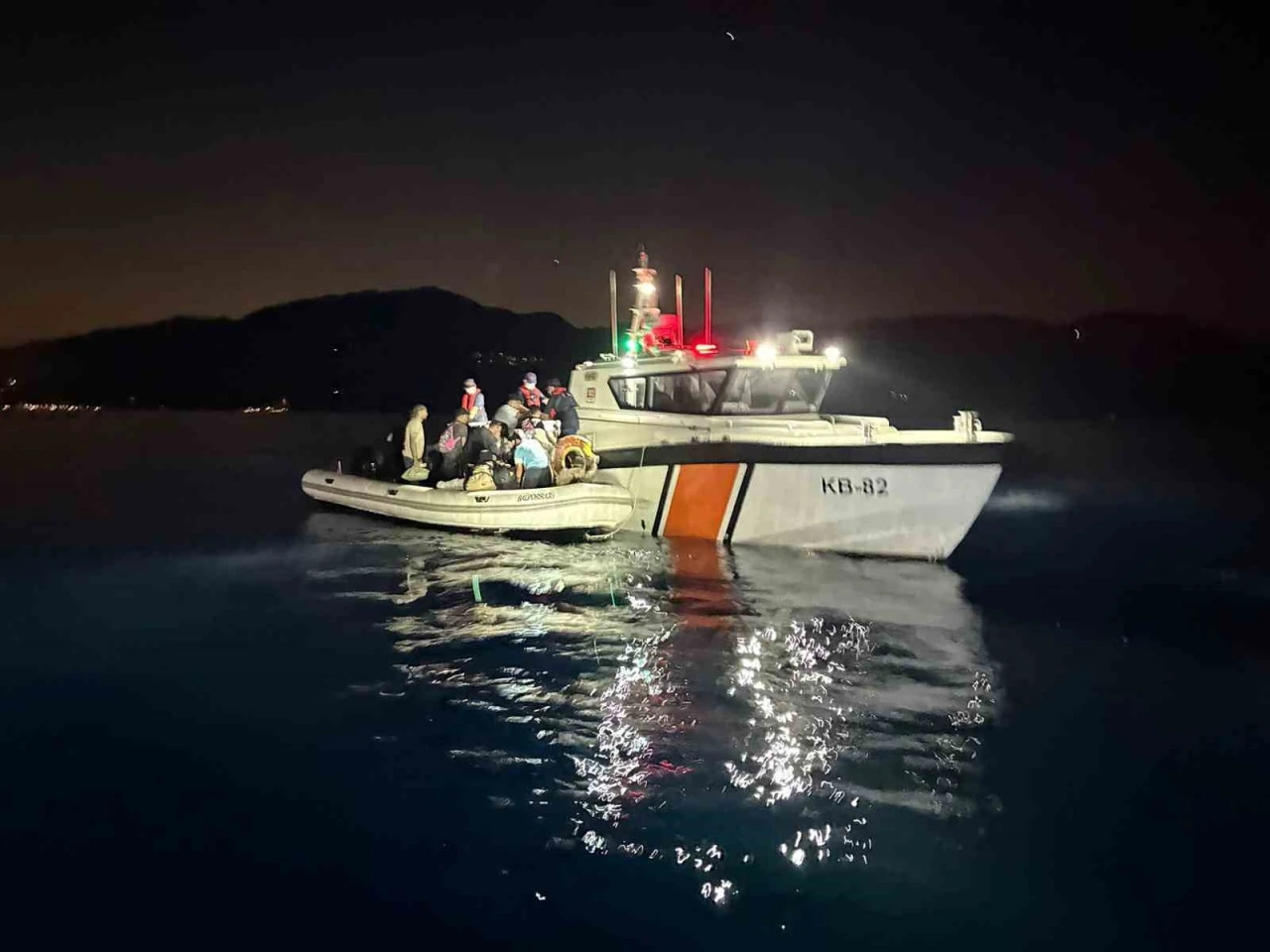 Fethiye Açıklarında Düzensiz Göçmen Operasyonu