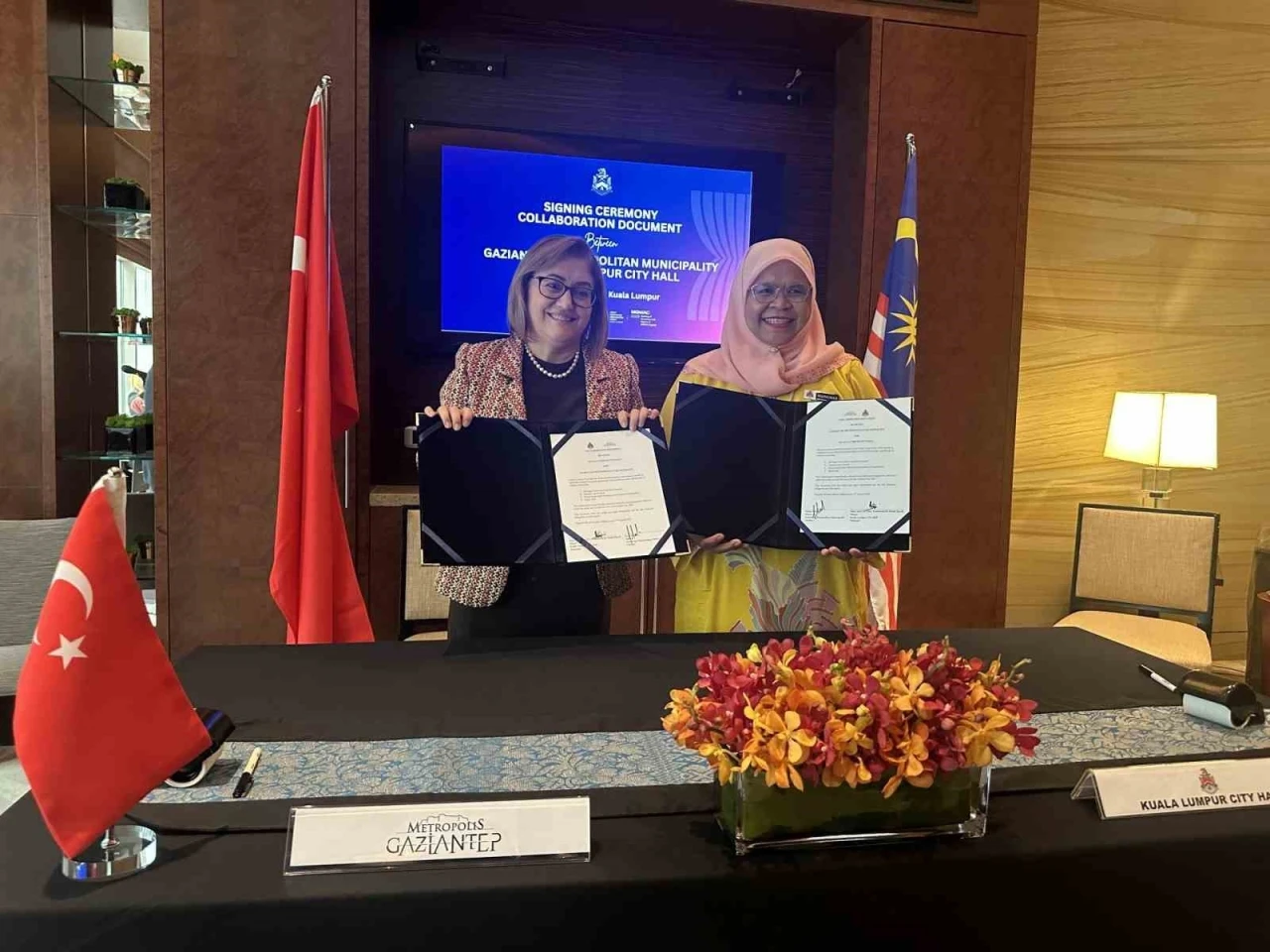 Gaziantep Büyükşehir ve Kuala Lumpur Belediyesi, iş birliğine imza attı
