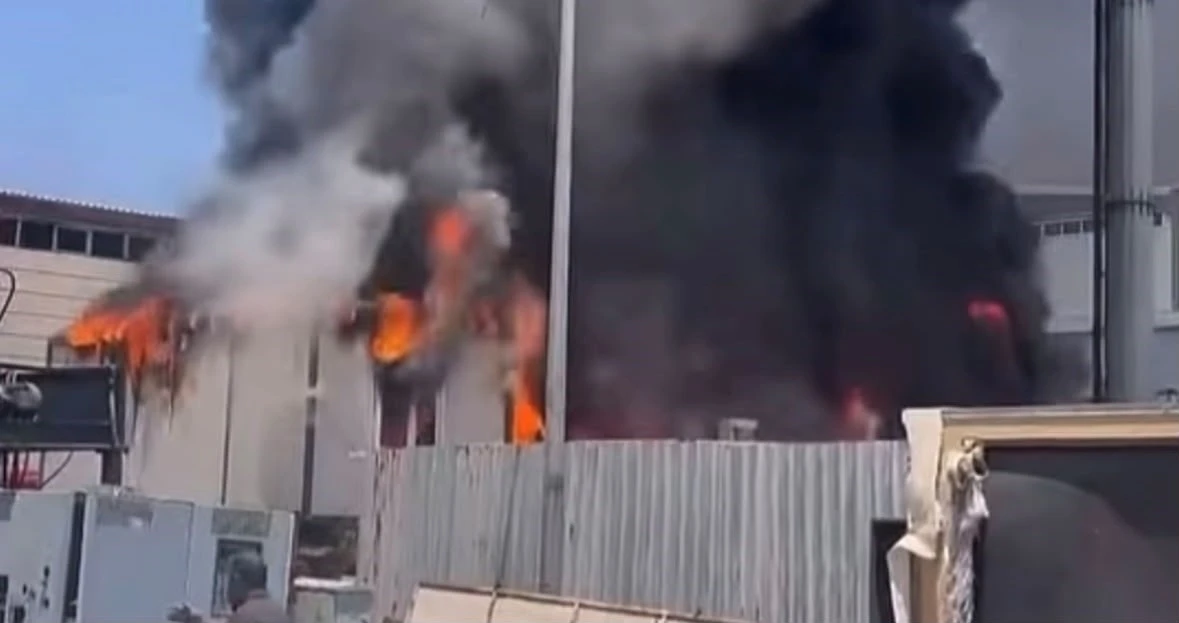 Gaziantep&rsquo;te korkutan iş yeri yangını
