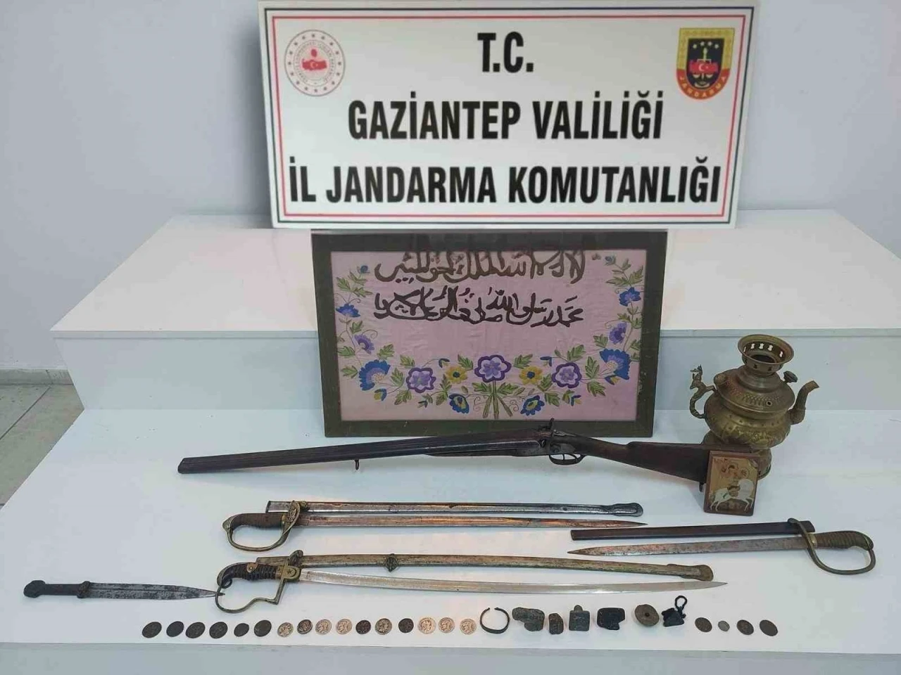 Gaziantep’te tarihi eser operasyonu: 1 gözaltı
