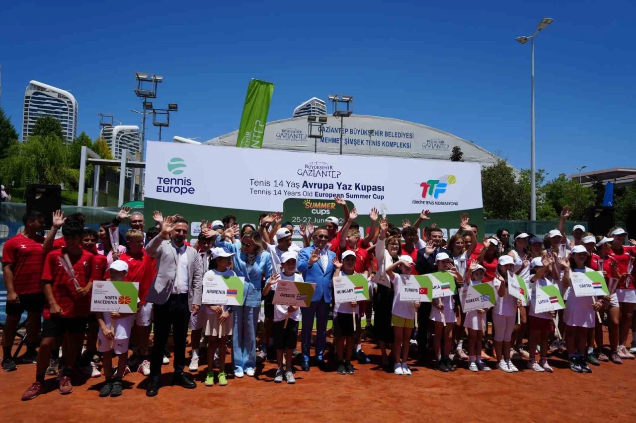 Gaziantep’te Uluslararası Tenis 14 Yaş Avrupa Yaz Kupası’nın açılışı yapıldı
