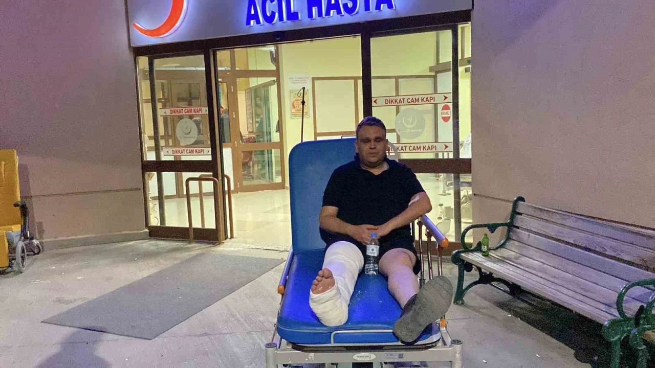 Gazinin trafikte darp edildiği anlar kameraya yansıdı
