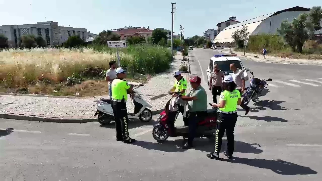 Gazipaşa’da polis ve jandarmadan hava ve kara destekli denetim
