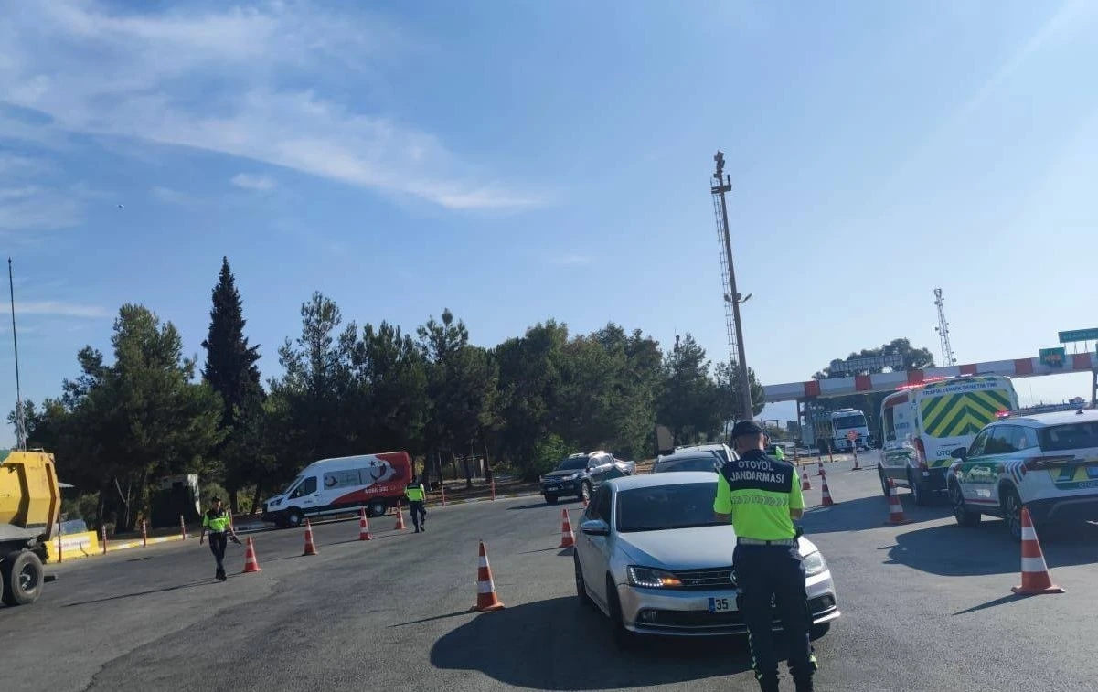 Germencik’te havadan trafik denetimi
