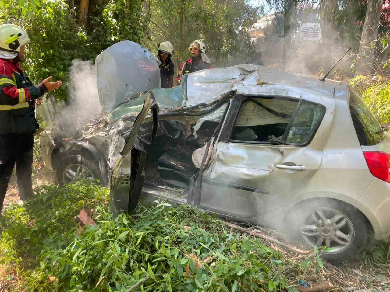 Germencik&rsquo;te trafik kazası: 1 &ouml;l&uuml;, 1 yaralı
