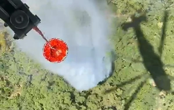 Germencik’teki orman yangına 6 helikopter ile müdahale ediliyor
