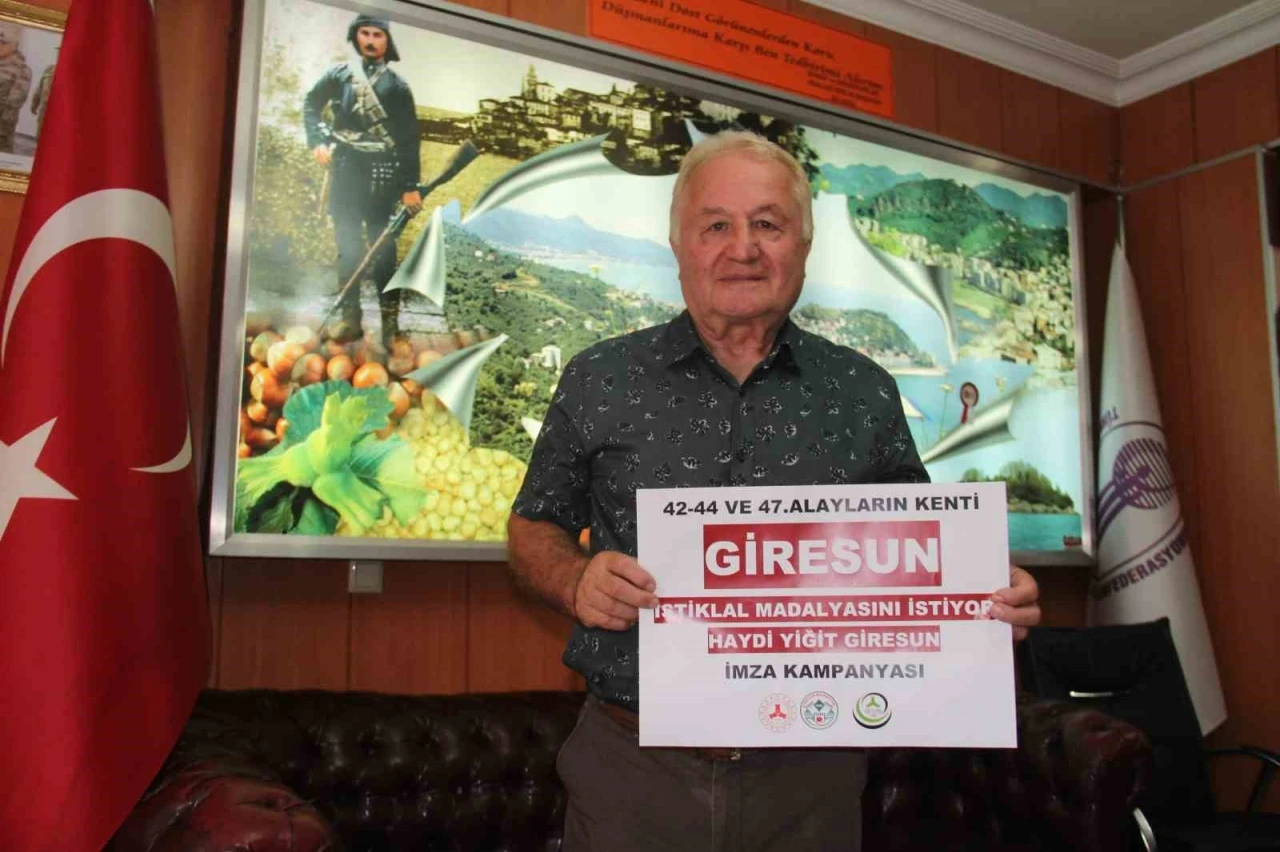 Giresun’a ’Yiğit’ unvanı için imza kampanyası başlatıldı
