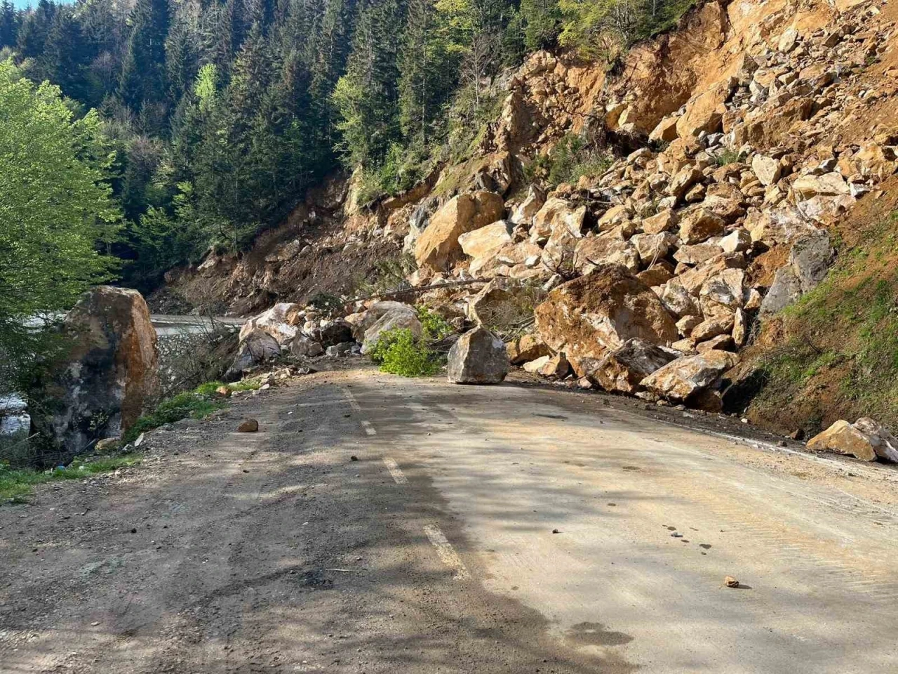 Giresun’da heyelan
