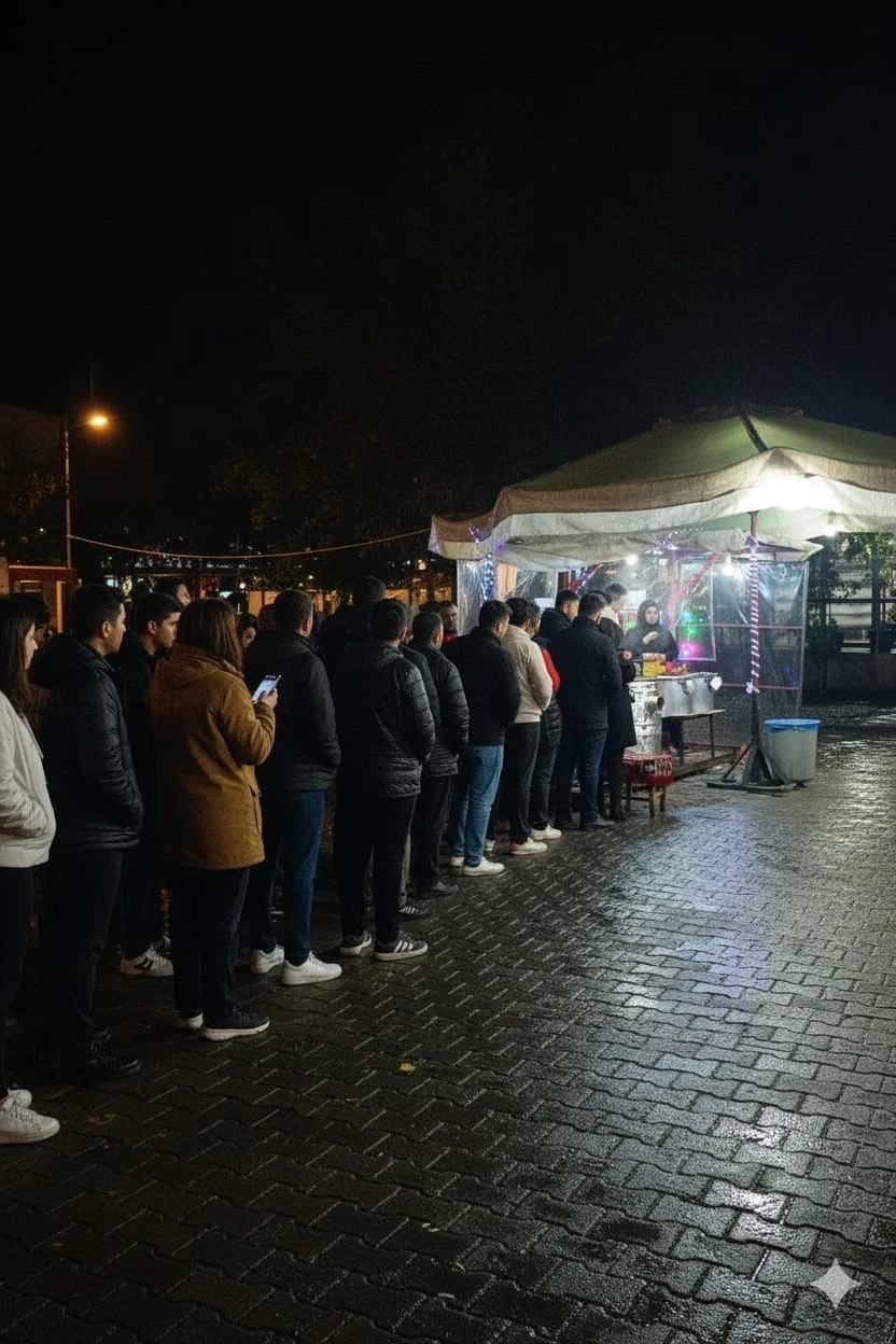 Glikoz şurubu kullanmadan halka tatlısı yapıyor, kuyruk caddelere taşıyor
