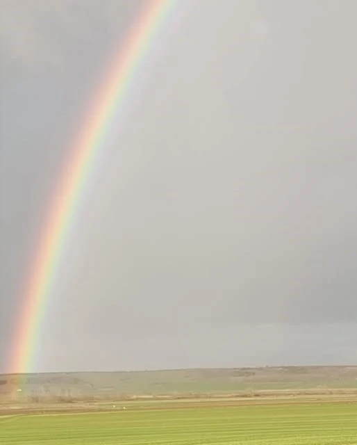 G&ouml;kkuşağı Hayrabolu semalarını s&uuml;sledi
