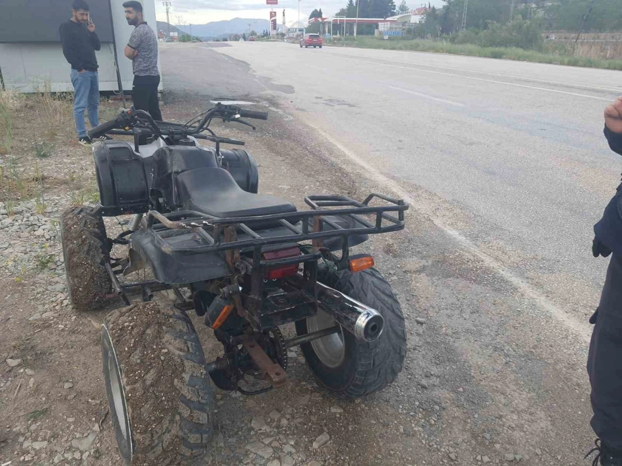 Gölbaşı’nda ATV devrildi: 2 yaralı
