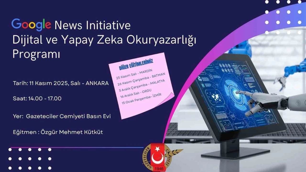 Google, Malatya’da yapay zeka eğitimi verecek
