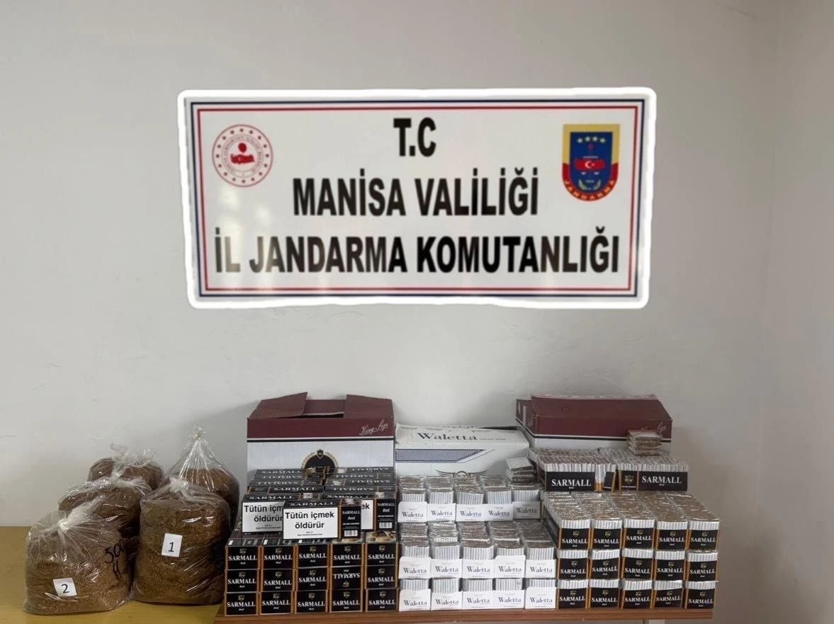 Gördes’te kaçak tütün operasyonu
