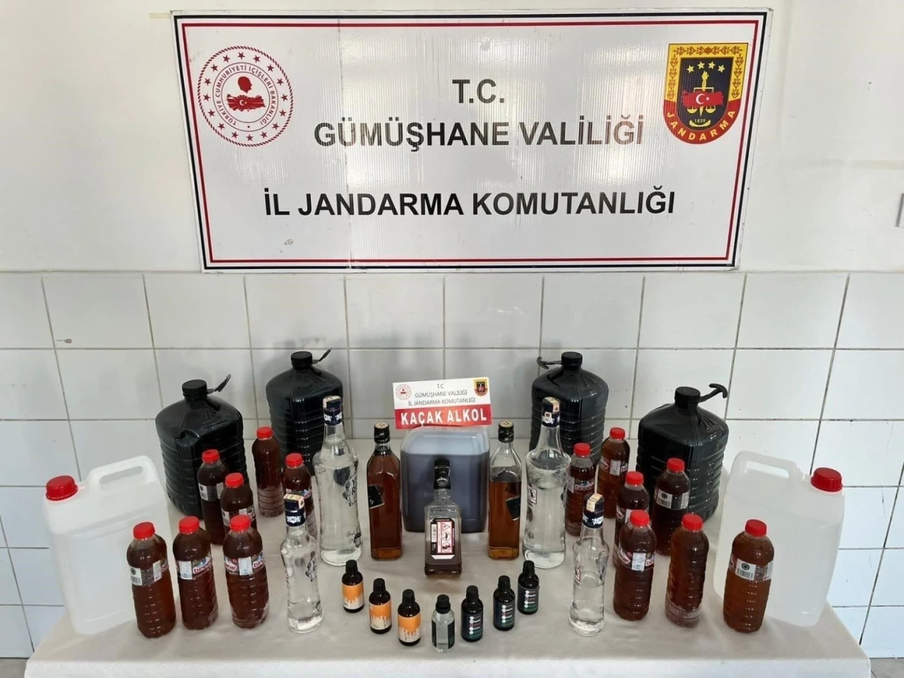 Gümüşhane’de sahte alkol operasyonu
