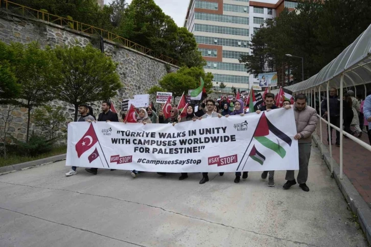 Gümüşhane’den Filistin’e destek yürüyüşü
