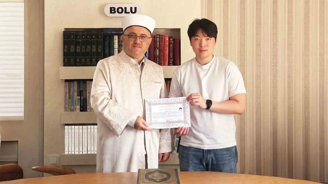 G&uuml;ney Koreli gen&ccedil; Bolu&rsquo;da M&uuml;sl&uuml;man oldu
