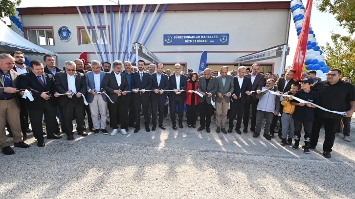 G&uuml;neybudaklar&rsquo;da hizmet binası t&ouml;renle hizmete a&ccedil;ıldı
