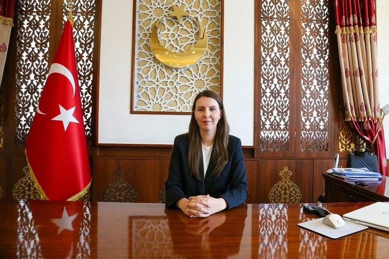 G&uuml;rpınar&rsquo;ın ilk kadın kaymakamı g&ouml;reve başladı
