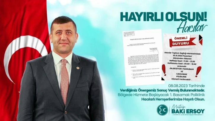 Hacılar Toplum Sağlığı Merkezi Hizmete A&ccedil;ıldı
