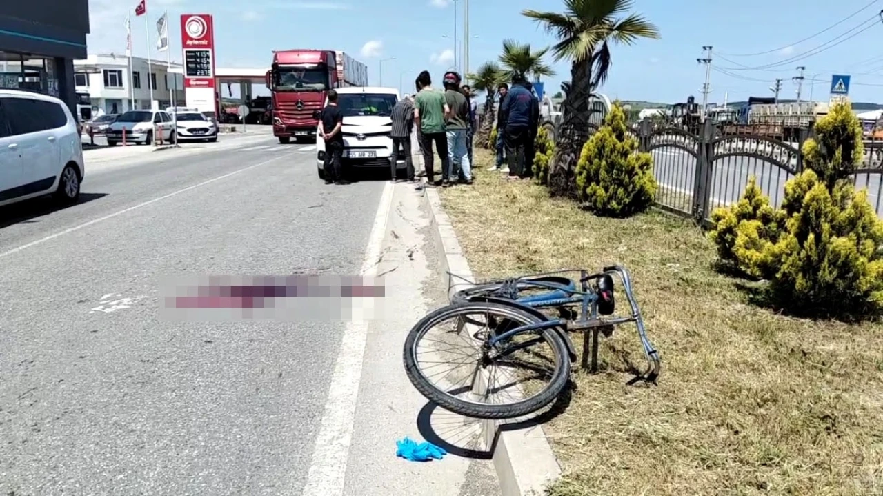 Hafif ticari aracın çarptığı bisiklet sürücüsü hayatını kaybetti
