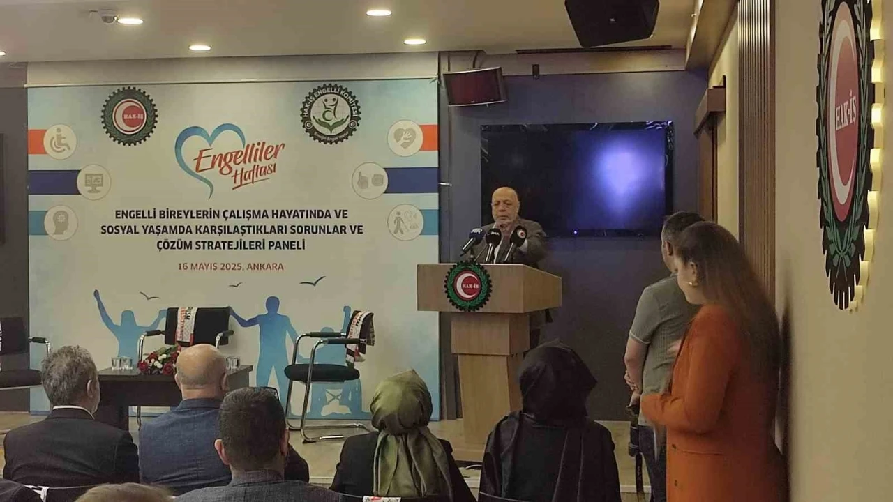 HAK-İŞ Genel Başkanı Arslan: &quot;900 bine yakın HAK-İŞ üyesi içerisinde tespit edebildiğimiz engelli sayımız 5 bin 500 civarında&quot;
