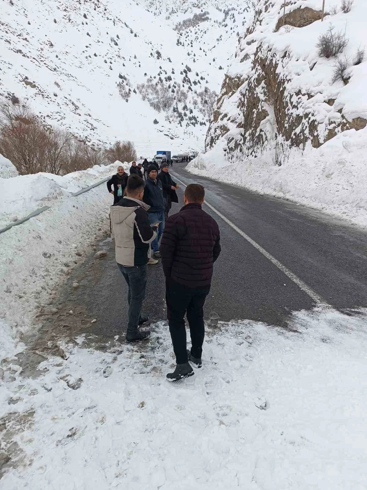 Hakkari-Van kara yoluna &ccedil;ığ d&uuml;şt&uuml;
