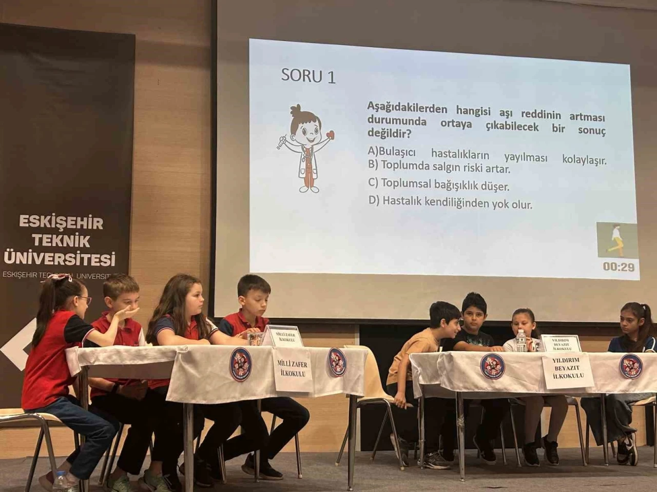 Halk Sağlığı Bilgi Yarışması Finali’nde minikler hem yarıştı, hem de öğrendi
