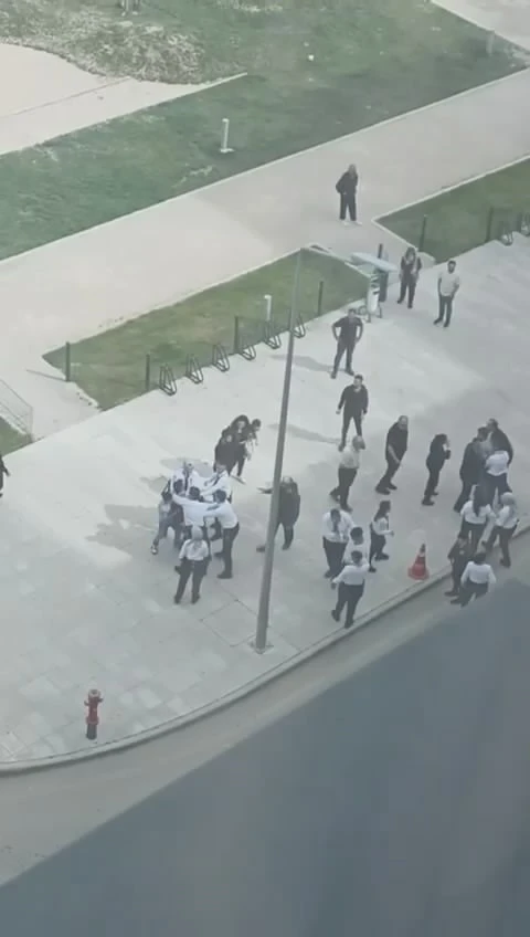 Hastane bah&ccedil;esi bir anda ringe d&ouml;nd&uuml;
