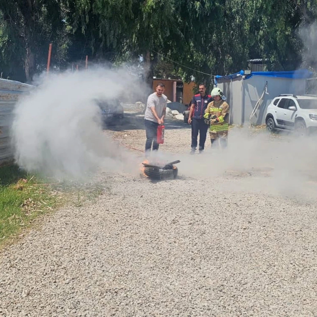 Hatay Arkeoloji M&uuml;zesi&rsquo;nde yangın eğitimi ve tatbikatı ger&ccedil;ekleştirildi
