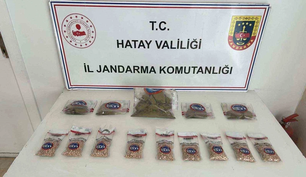 Hatay’da 450 gümrük kaçağı kuru sıkı tabanca ve uyuşturucu ele geçirildi
