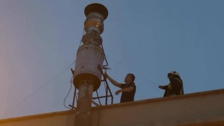 Hatay&rsquo;da &ccedil;ıkan baca yangını s&ouml;nd&uuml;r&uuml;ld&uuml;
