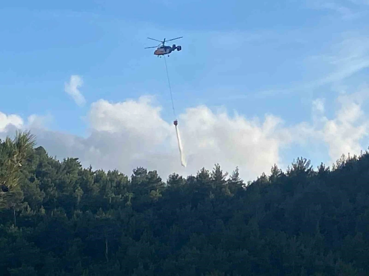 Hatay’da orman yangını
