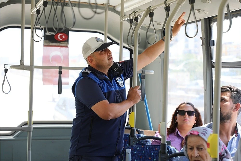 Hatay’da toplu taşıma araçlarında klima denetimi

